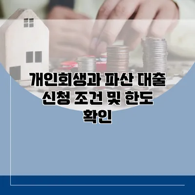 개인회생과 파산 대출 신청 조건 및 한도 확인