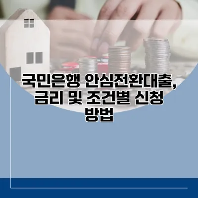 국민은행 안심전환대출, 금리 및 조건별 신청 방법