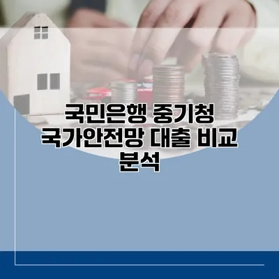 국민은행 중기청 국가안전망 대출 비교 분석