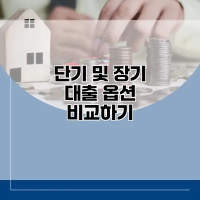 단기 및 장기 대출 옵션 비교하기