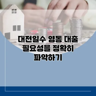 대전일수 영동 대출 필요성을 정확히 파악하기