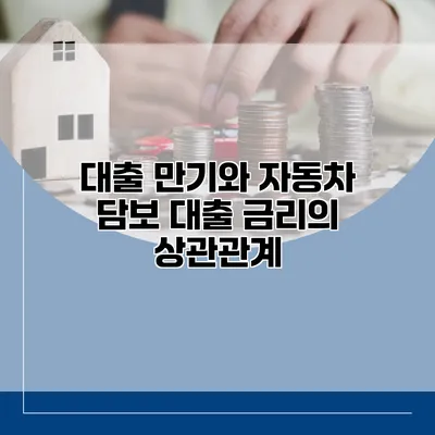 대출 만기와 자동차 담보 대출 금리의 상관관계