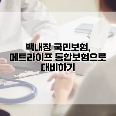 백내장 국민보험, 메트라이프 통합보험으로 대비하기