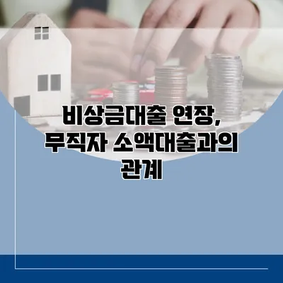 비상금대출 연장, 무직자 소액대출과의 관계