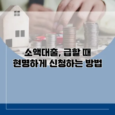 소액대출, 급할 때 현명하게 신청하는 방법