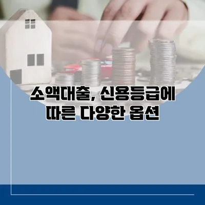 소액대출, 신용등급에 따른 다양한 옵션