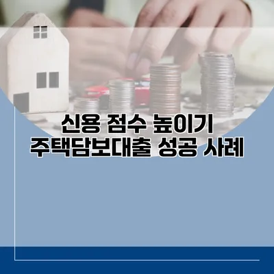 신용 점수 높이기 주택담보대출 성공 사례