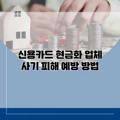 신용카드 현금화 업체 사기 피해 예방 방법