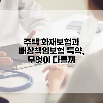 주택 화재보험과 배상책임보험 특약, 무엇이 다를까?