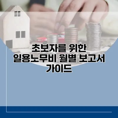 초보자를 위한 일용노무비 월별 보고서 가이드