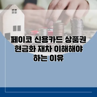 페이코 신용카드 상품권 현금화 재차 이해해야 하는 이유